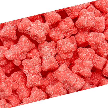 Sour Bears Gummy Candy | 1 Lb Bag | Tutti-Frutti Jelly Candies | Gelatin Free Gummi Bears | Neon Pink Gummies for Gender Reveal, Baby Showers & Candy Buffets