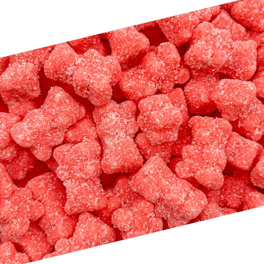 Sour Bears Gummy Candy | 1 Lb Bag | Tutti-Frutti Jelly Candies | Gelatin Free Gummi Bears | Neon Pink Gummies for Gender Reveal, Baby Showers & Candy Buffets