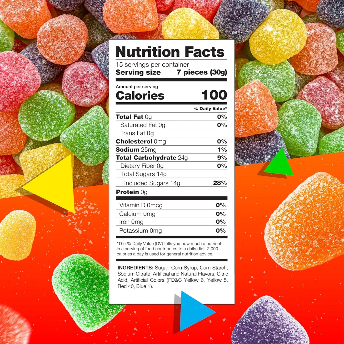 Gum Drops Jelly Candy | 1 Lb Bag | Assorted Fruit Flavors | Nostalgic Candy | Chewy Gumdrops in Strawberry, Orange, Grape, Lime & Pineapple | Old Fashioned Jellies