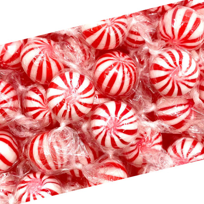 Jumbo MInt Balls |1 Pound Bag - Approx. 45 Count | Nostalgic Peppermint Hard Candy | Individually Wrapped Candy for Office Bowls & Buffets