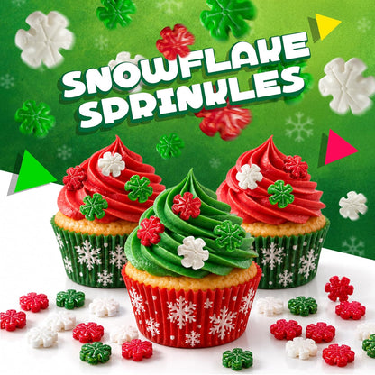 Christmas Sprinkles, Holiday Sprinkles for Baking, 6 Oz Bag