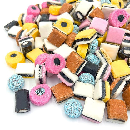 English Licorice Candy | 2 Pound Bag | Allsorts Licorice Mix | Gourmet English Candy Bulk | Old Fashioned Candy for Buffets and Gifting | Mixed Shapes and Textures