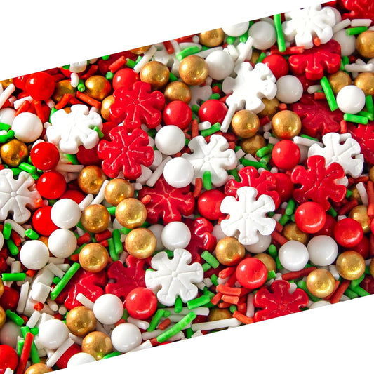 Sprinkles Mix Christmas, Sprinkles for Cake Decorating, 6 Oz Bag