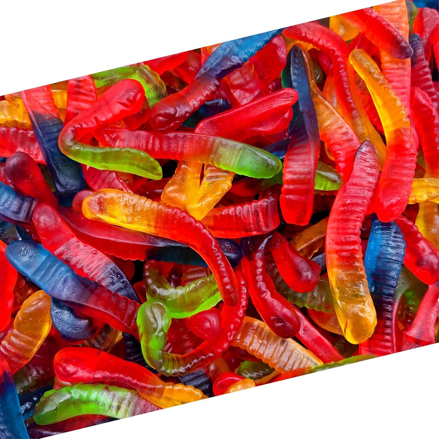 Gummy Worms Candy | 1 Pound Bag | Assorted Fruit Flavored | Gummy Candy with Chewy Texture | Classic Gummi Worms for Parties, Snacking and Candy Buffets