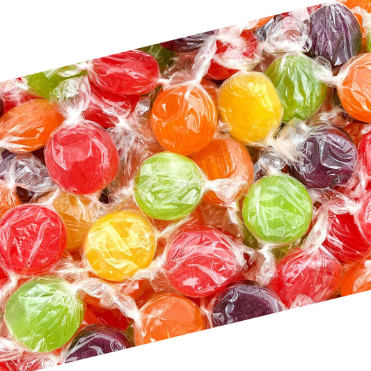 Assorted Fruit Hard Candy | 1 Pound Bag - 70 Count | Assorted Hard Candy Individually Wrapped | Old Fashioned Candies | Fruit Flavored Hostess Mix