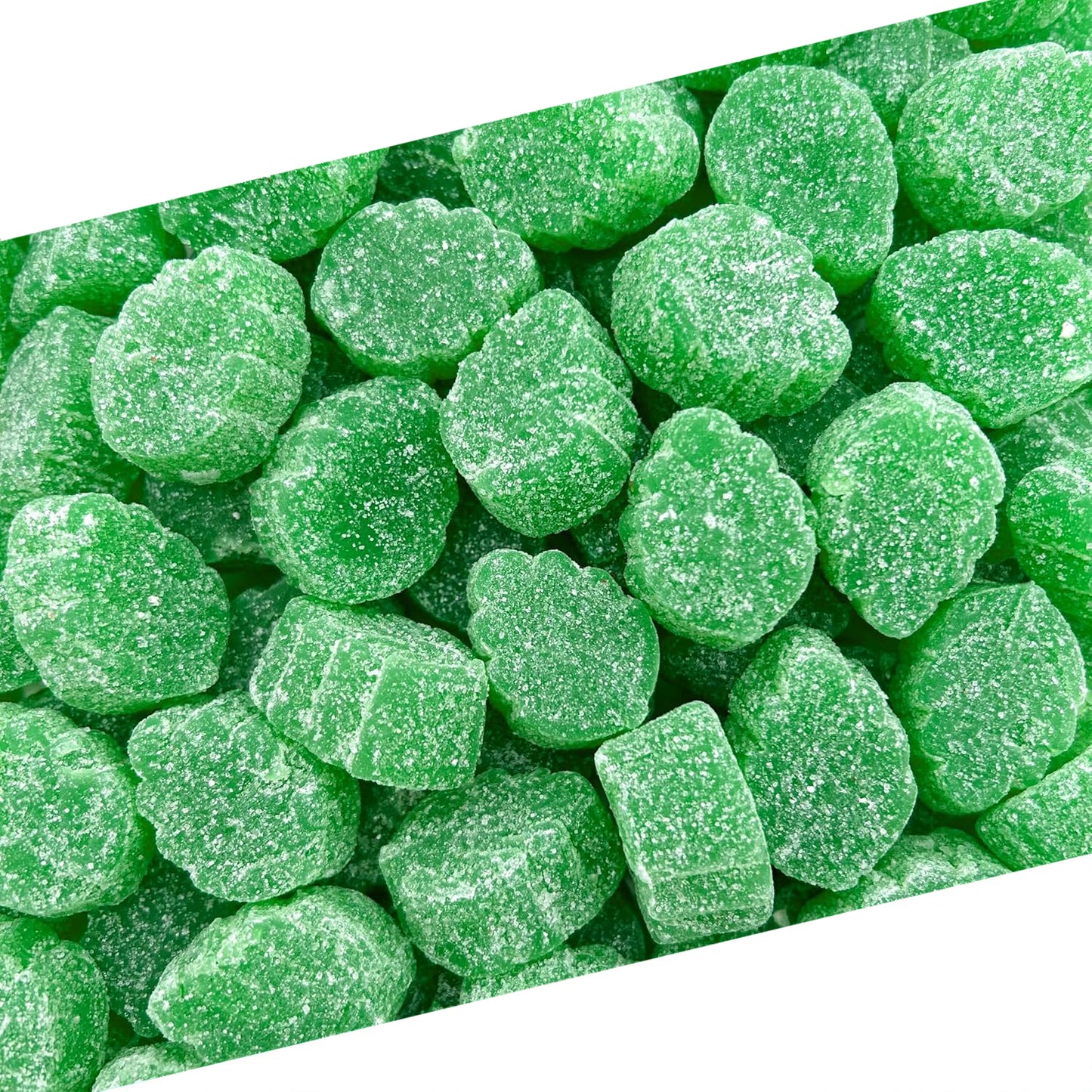 Spearmint Leaves | 2 Pound Bag | Jelly Candy | Soft Refreshing Sweets