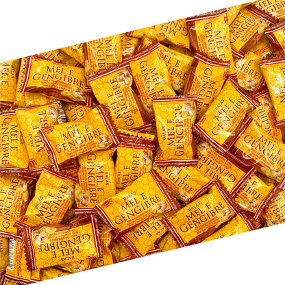 Honey Ginger Hard Candy | 1 Lb Bag - Approx. 100 Count | Old Fashioned Candy Individually Wrapped | Honey & Ginger Candies for Office Bowls, Gifting & Favors