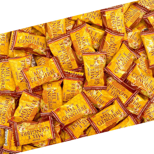 Honey Ginger Hard Candy | 1 Lb Bag - Approx. 100 Count | Old Fashioned Candy Individually Wrapped | Honey & Ginger Candies for Office Bowls, Gifting & Favors