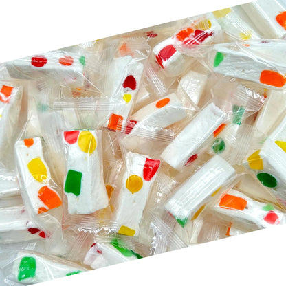 Jujube Nougat Candy | 9 Ounce Bag - 25 Count | Fruity Jelly Bits | Individually Wrapped Party Favors | Chewy Candy for Buffets, Events & Everyday Snacking | Nougat Treat